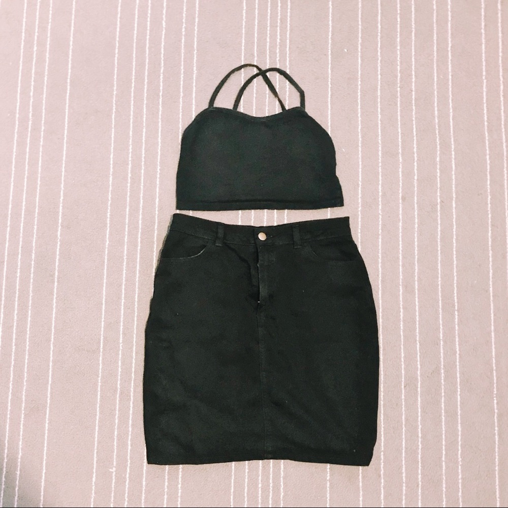American Apparel Denim Skirt